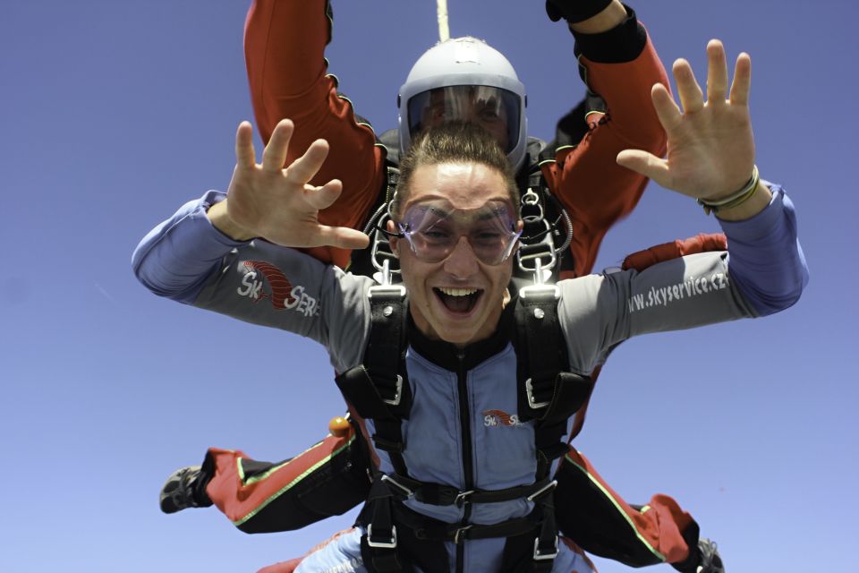 Tandem Skydiving Adventure in Prague - Landing back on solid ground, plus your certificate