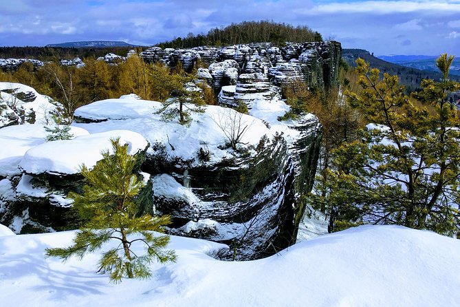 Terezin & Bohemian Switzerland from Prague: Bastei, Narnia & Café - Winter option: Dresden Advent markets and restored architecture
